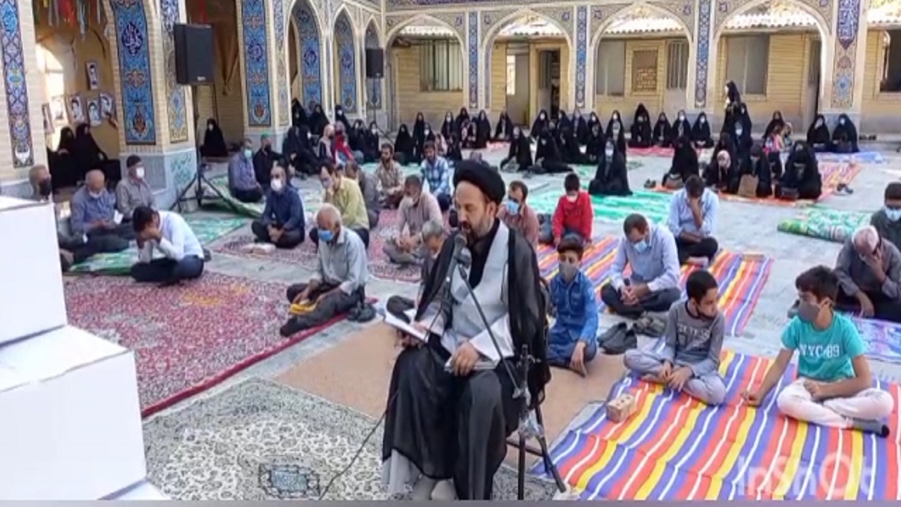 طنین دعای عرفه در روستای طزره + فیلم
