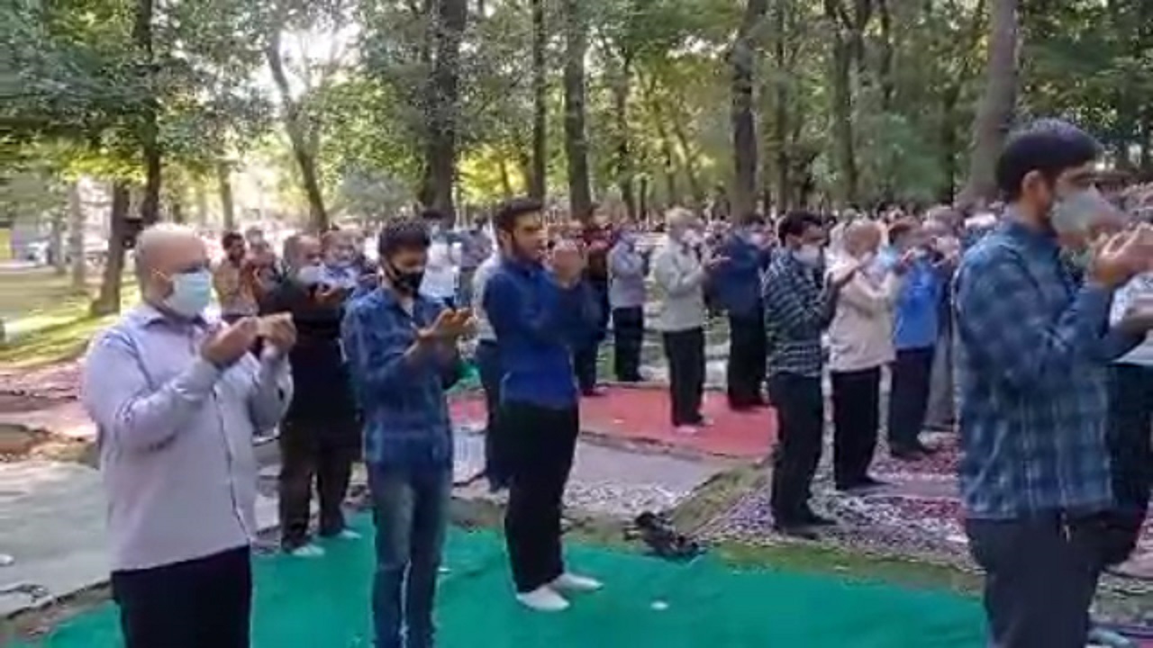 برگزاری نماز عید سعید قربان در کنگاور + فیلم