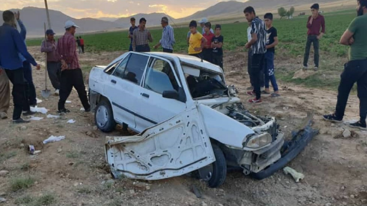 برخورد پراید و پیکان ۹ مصدوم برجای گذاشت