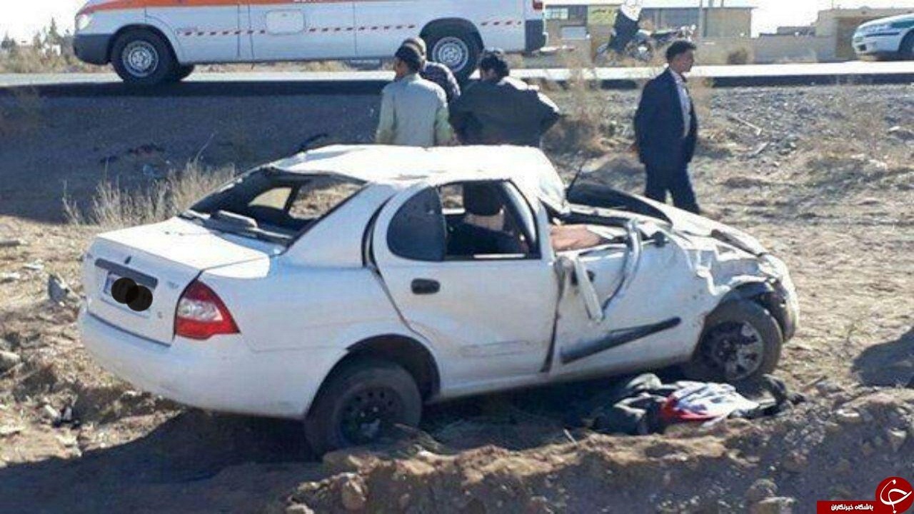 واژگونی خودرو در جاده سبزوار - میامی با یک کشته