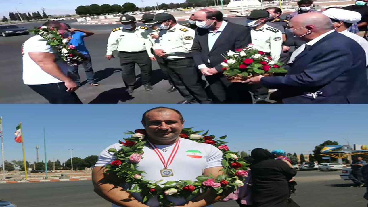استقبال از قهرمان پاورلیفتینگ آسیا در زرند