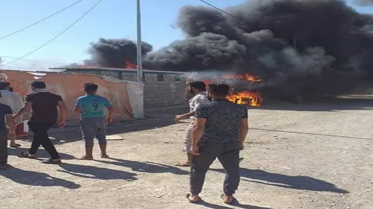 ادامه‌ آتش‌سوزی‌ها در عراق این بار دامن اردوگاه پناهجویان را گرفت