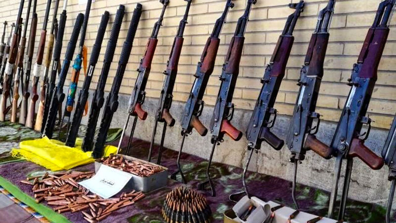 کشف یک محموله سلاح و مهمات جنگی توسط سپاه پاسداران
