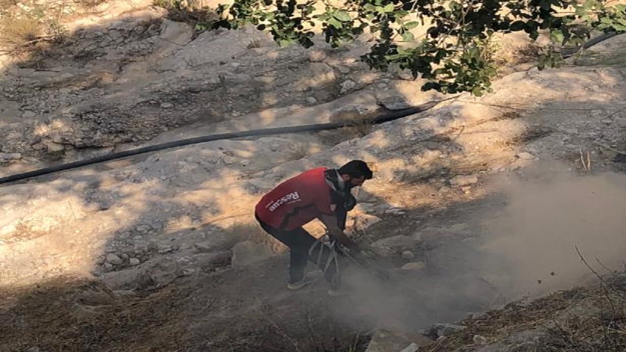 آتش سوزی در روستای مخدان تنگستان مهار شد