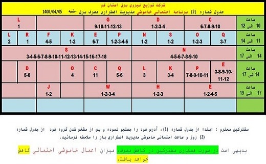 برق کدام مناطق قم امروز قطع می شود؟