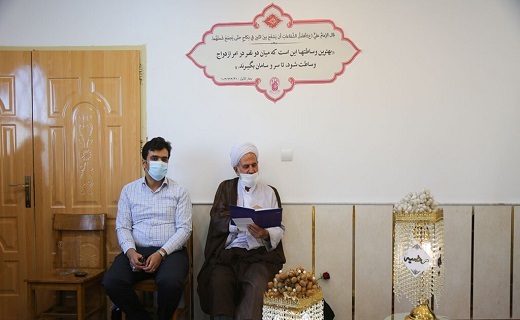میزبانی اتاق عقد حرم بانوی کرامت از زوج های جوان / پذیرایی ممنوع ! +تصتویر