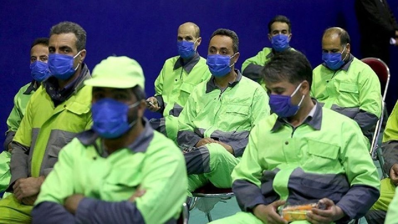 ۹۰۰ پاکبان دفع پسماندهای خانگی در انتظار دریافت واکسن کرونا