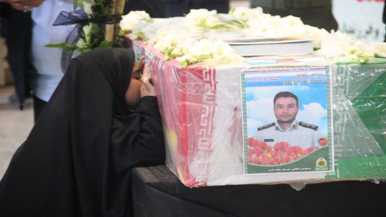 تصاویری از مراسم تشییع شهید محمد قاینی نیازآبادی در مشهد