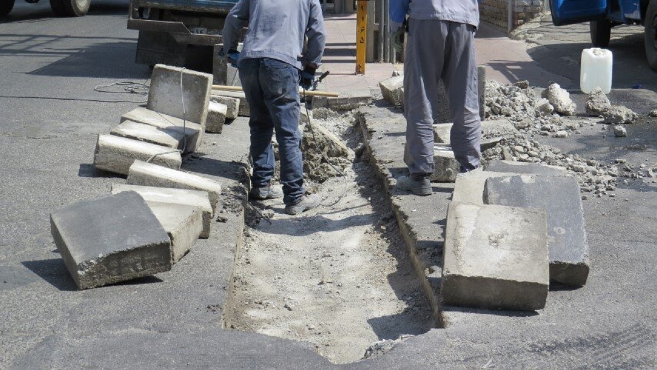 معابر خیابان فاطمیه بهسازی شد