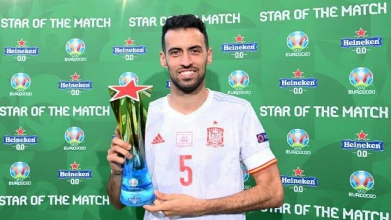«بوسکتس» بهترین بازیکن دیدار اسپانیا - کرواسی شد