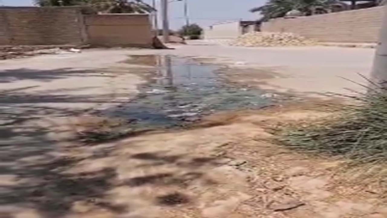 گلایه از بهداشت اسفناک فاضلاب در معابر «ویس» + فیلم