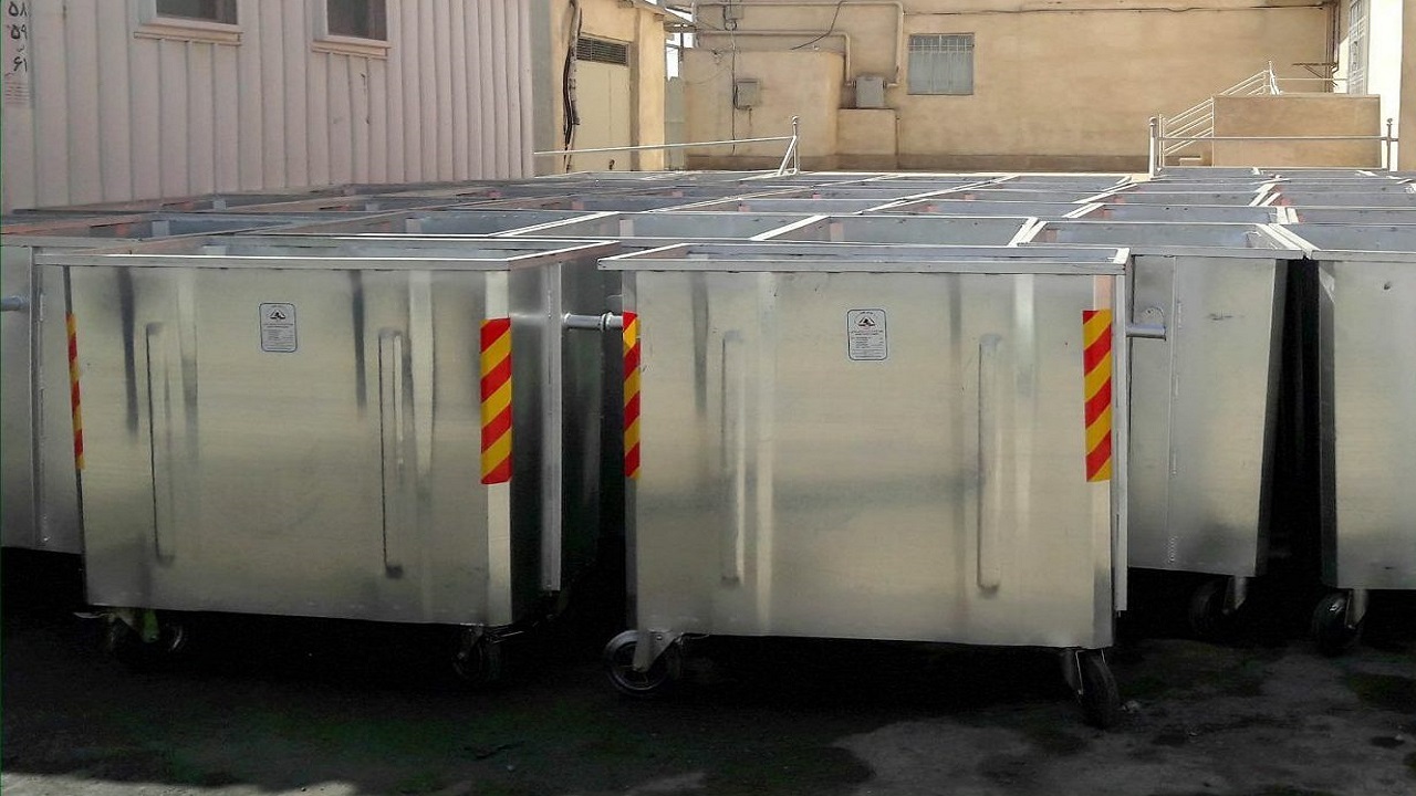 نصب ۴۵۰ سطل مکانیزه زباله در کرج