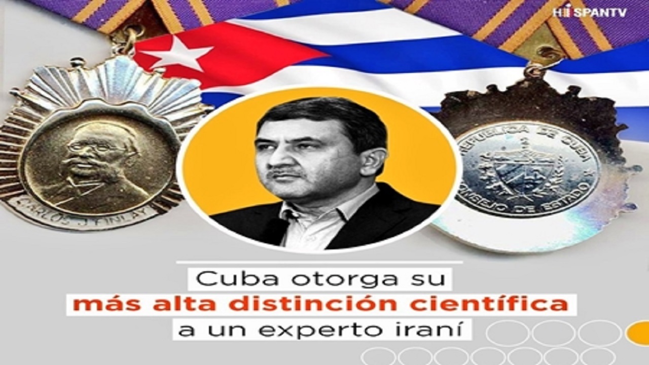 اهدای جایزه ملی کارلوس جی فینلای کوبا به رییس انستیتو پاستور ایران