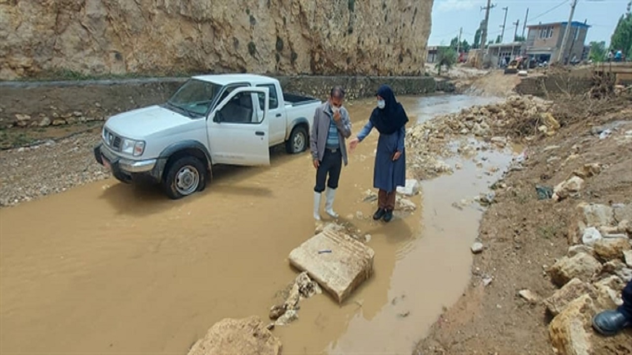 سیلاب سبب کشف کتیبه تاریخی در گلابر شد