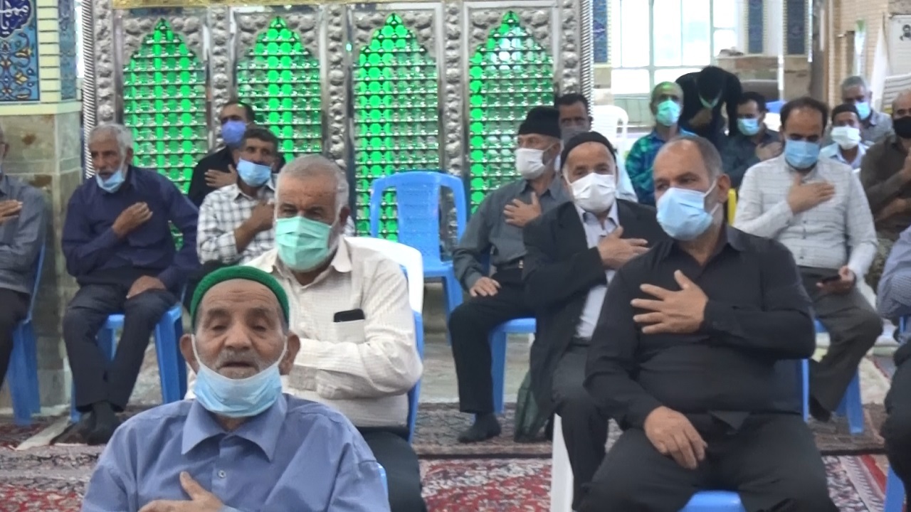 تجلیل از پیرغلامان حسینی در جوار امامزادگان ۷۲ تن ساروق