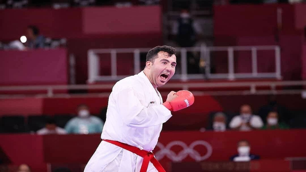 سکانس پایانی ایران در المپیک توکیو طلایی شد/ درخشش گنج ایرانی در مهد کاراته جهان