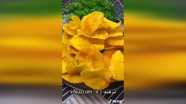 آموزش تهیه چیپس خانگی + فیلم