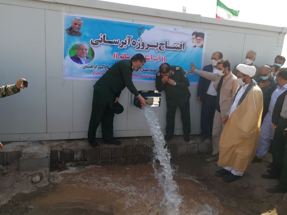 مجتمع آبرسانی برج اکرم به بهره برداری رسید