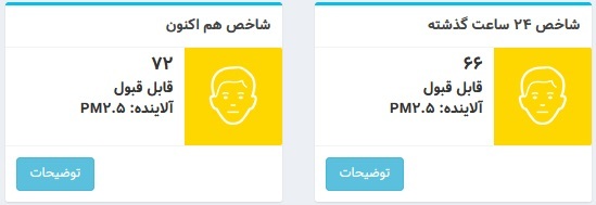 هوای تهران قابل قبول شد