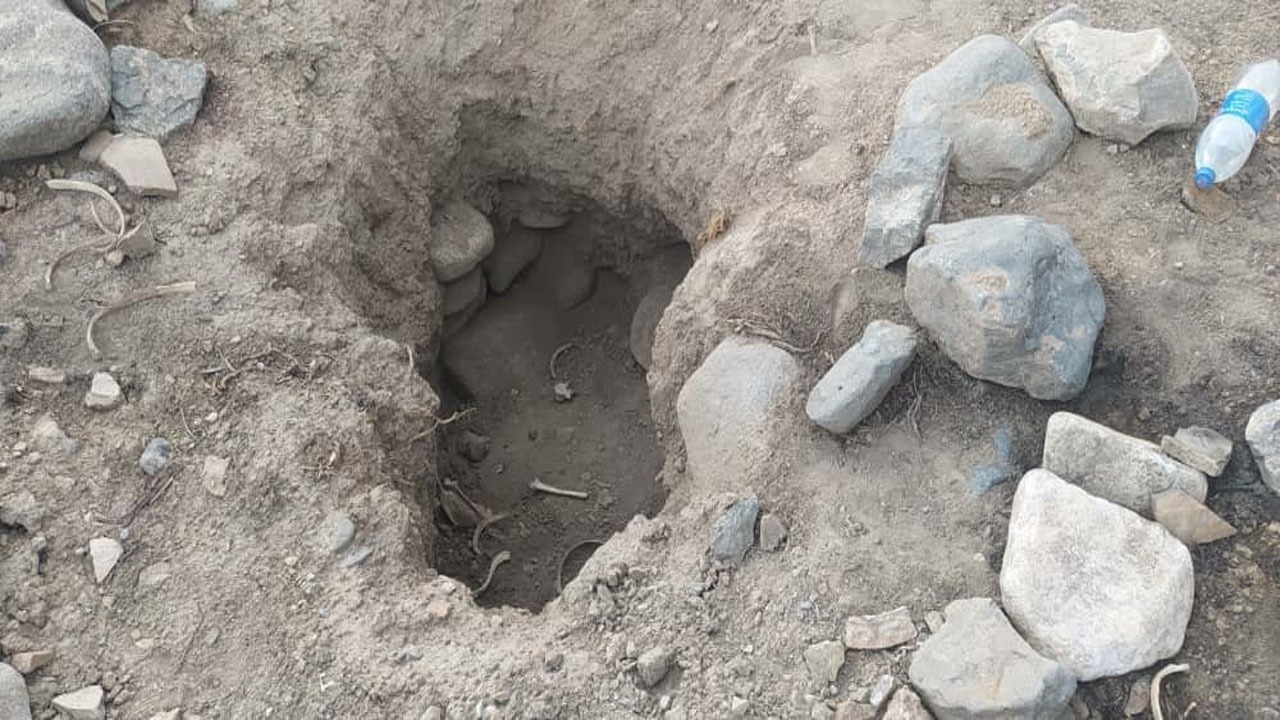 کشف جمجمه انسان توسط حفاران غیرمجاز در بافت