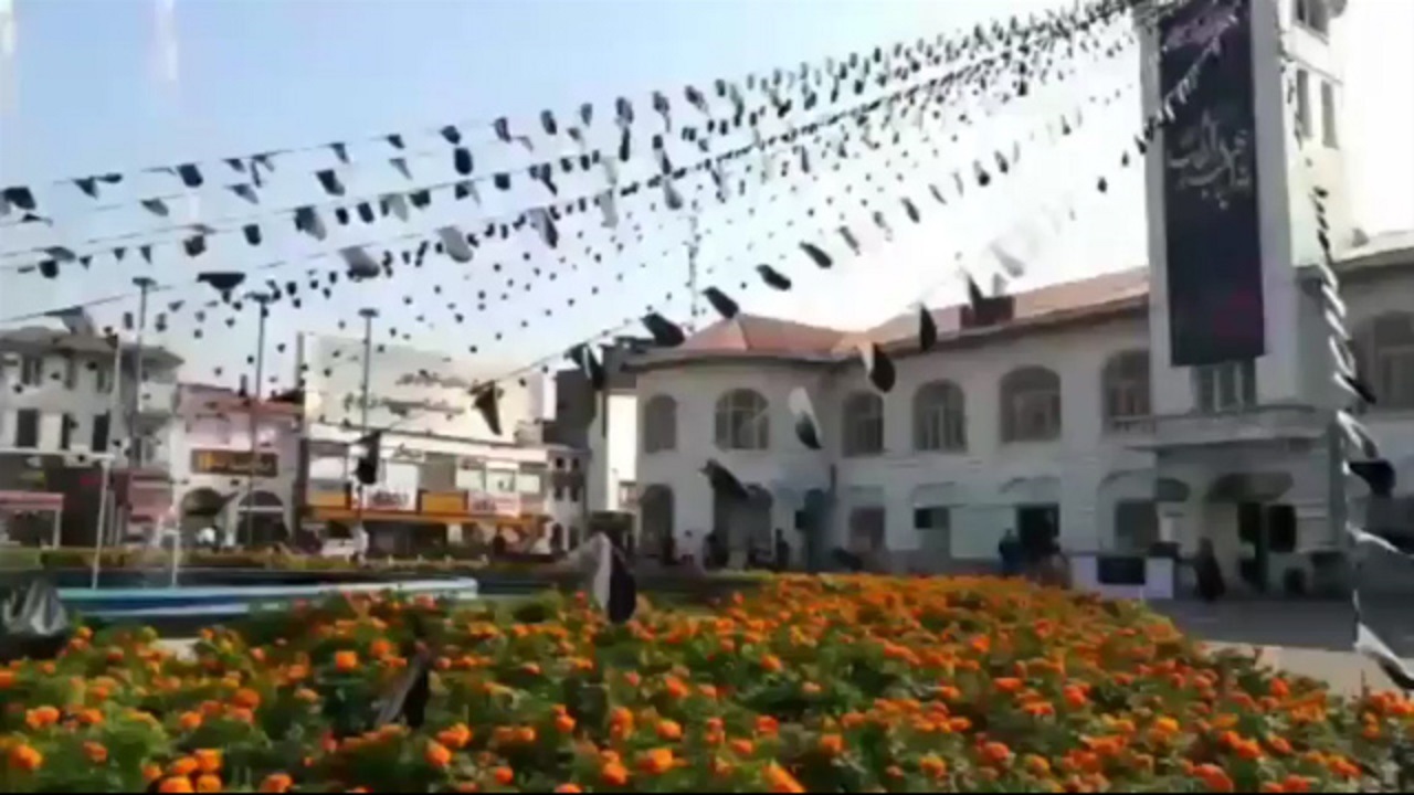 فیلمی از سیاهپوش شدن معابر رشت در آستانه محرم