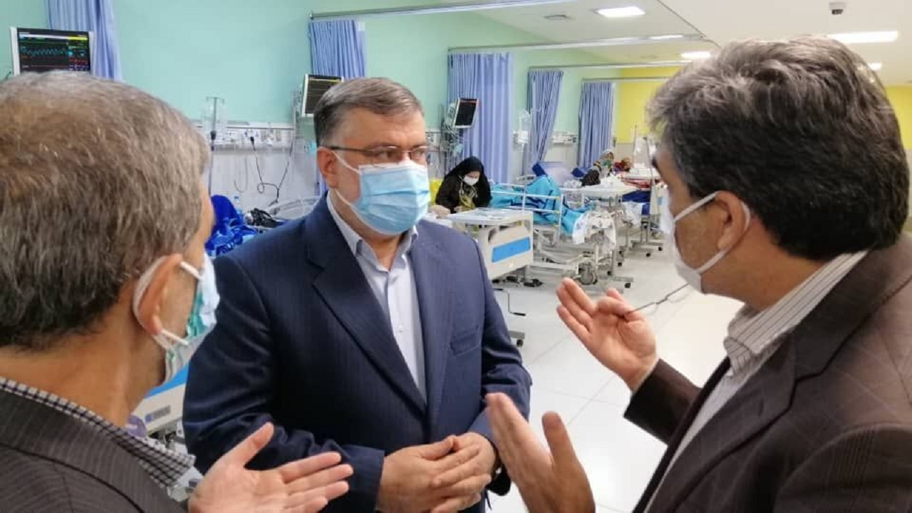 بازدید استاندار خراسان رضوی از روند درمان کرونا در بیمارستان هاشمی‌نژاد مشهد