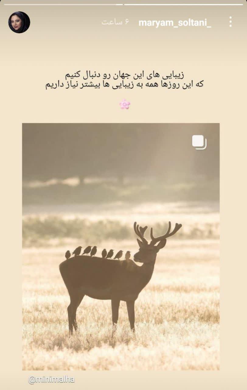 استوری جدید مریم سلطانی