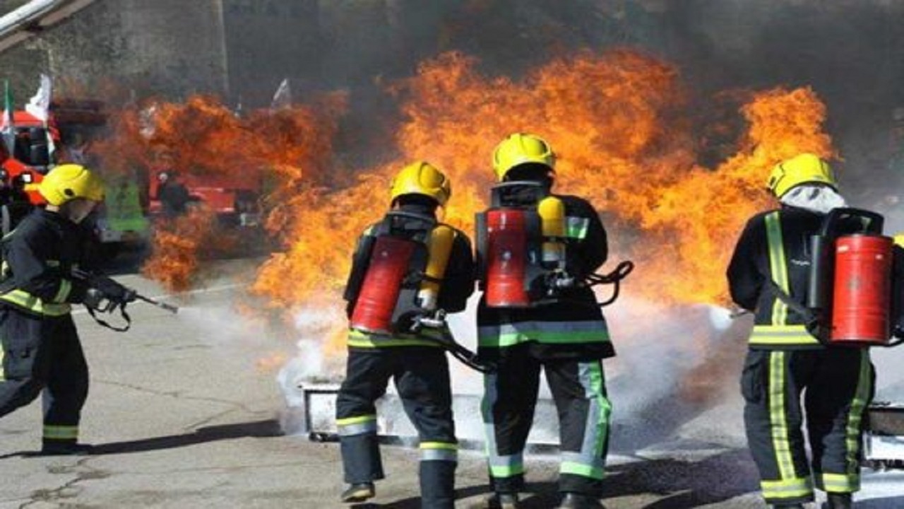 مهار آتش سوزی خرمن محصول جو در گلپایگان