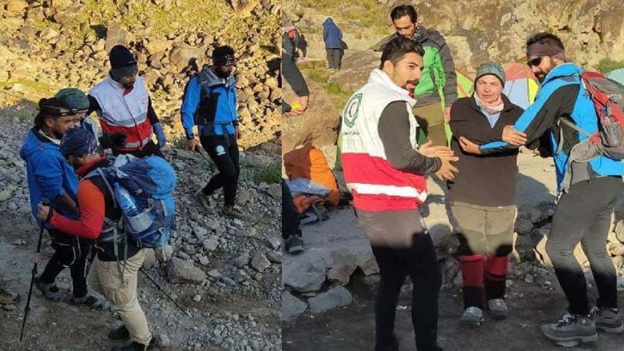 نجات ۳ کوهنورد گمشده در ارتفاعات کوه سبلان