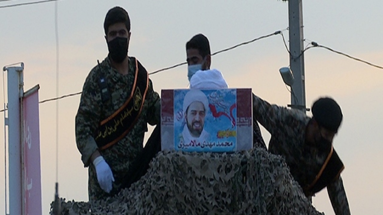 مراسم وداع با پیکر شهید مالامیری برگزار شد