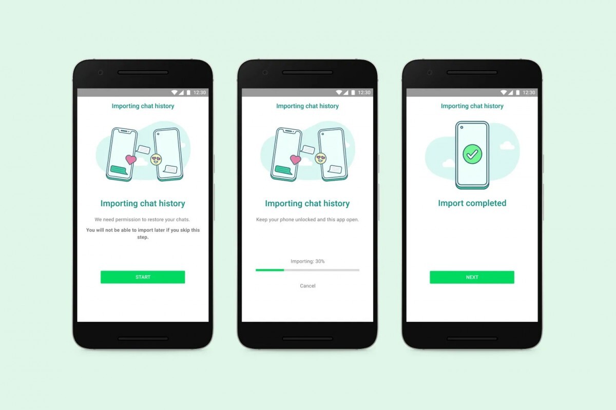 تصویر قابلیت جدید واتساپ انتقال چت ها بین اندروید و iOS در واتساپ امکان پذیر شد