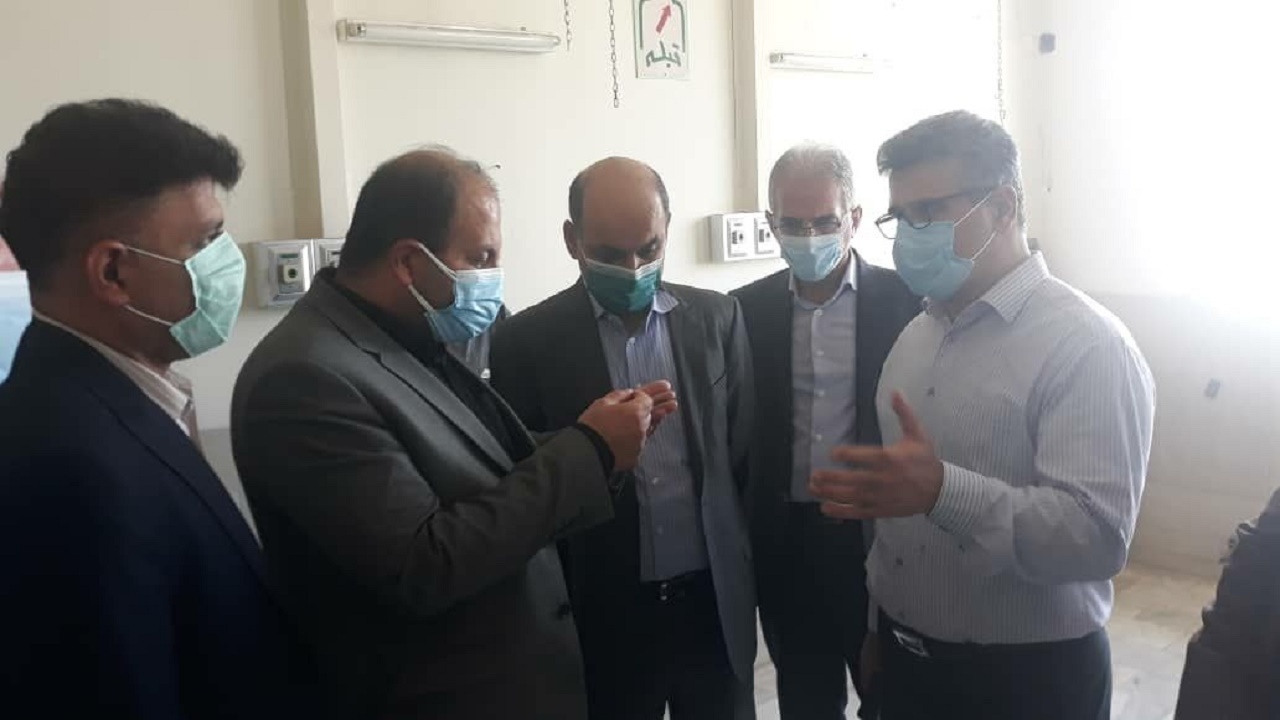 تجهیز بیمارستان علی آبادکتول برای بیماران کرونایی