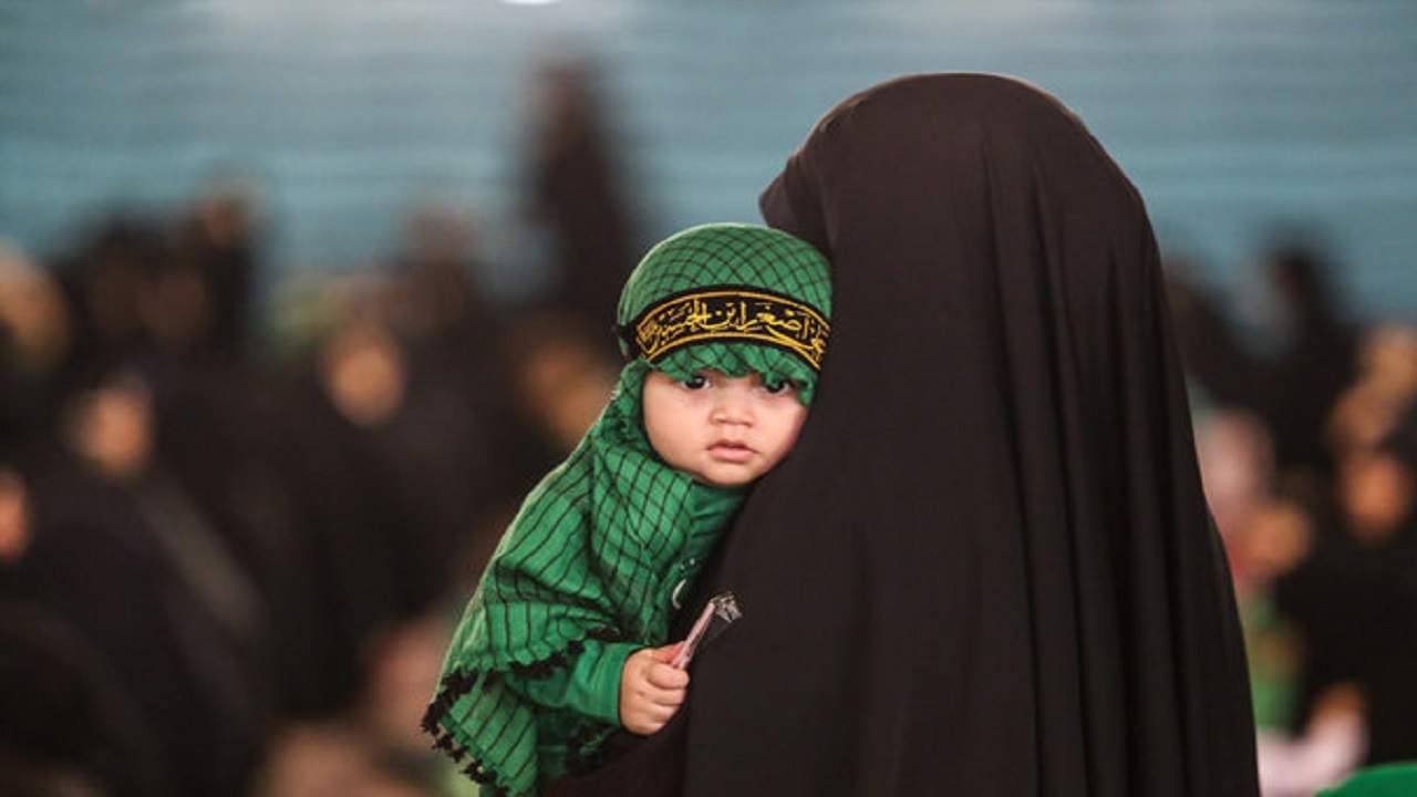 برگزاری مراسم شیرخوارگان در فضای باز