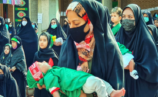 برگزاری یادواره علی اصغر امام حسین(ع) در بافق