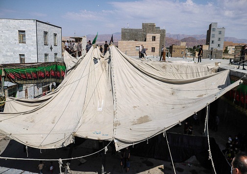 برپایی خیمه ها