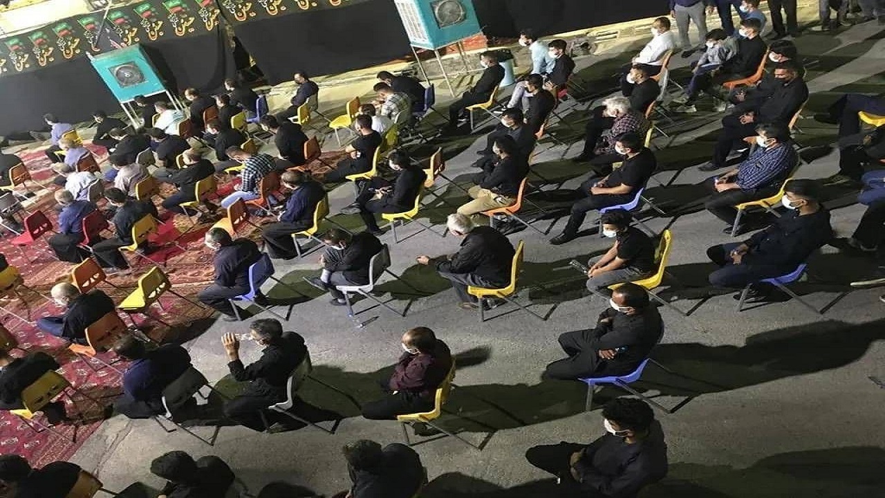 مراسم عزاداری شب پنجم محرم در بیت الزهرای اندیمشک + تصاویر