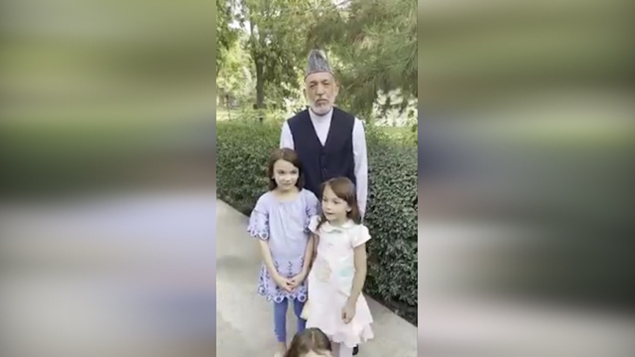 صحبت های حامد کرزای با مردم افغانستان + فیلم