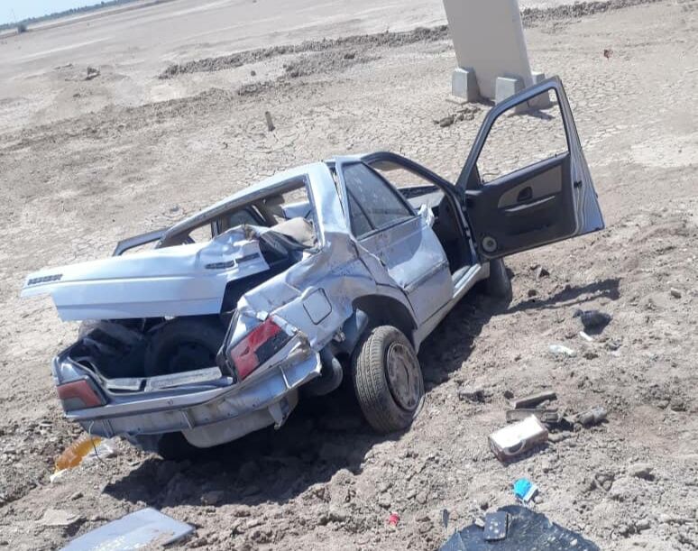 واژگونی خودرو سبب مصدومیت چهار پرستار اروندکناری شد