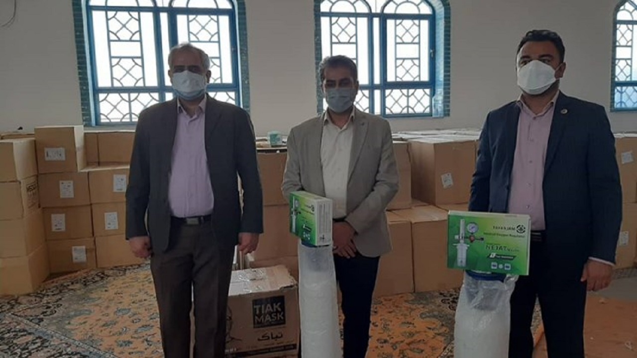 تحویل کمک‌های بهداشتی شرکت گاز سیستان و بلوچستان برای مقابله با کرونا