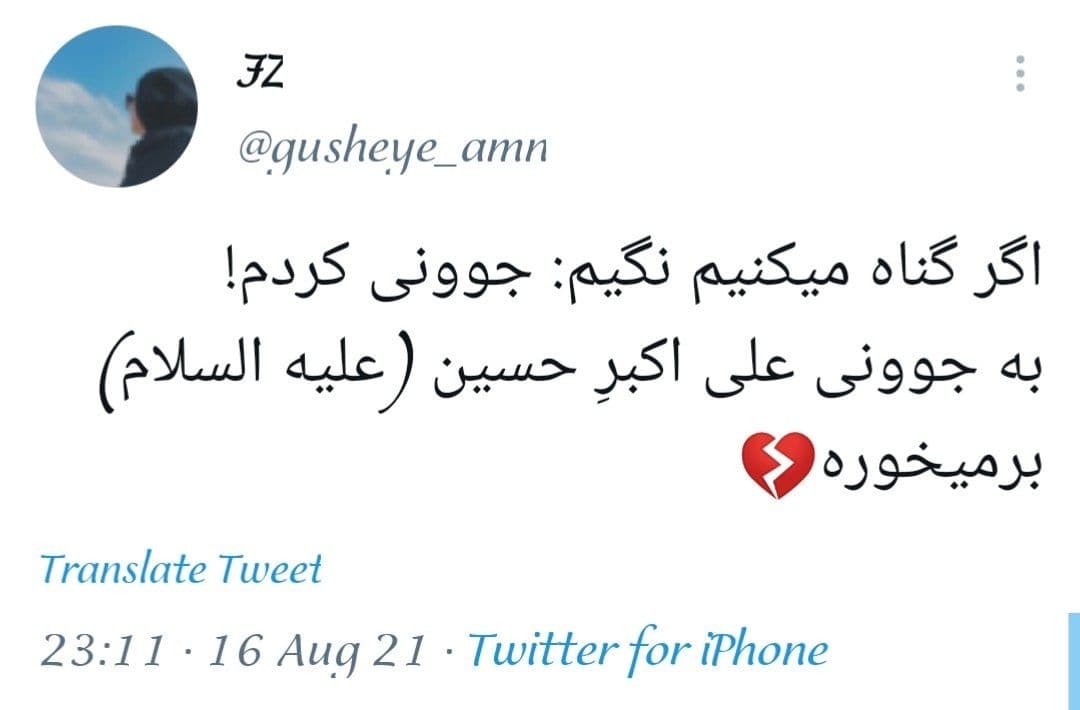 شب هشتم شب حضرت علی اکبر (ع)