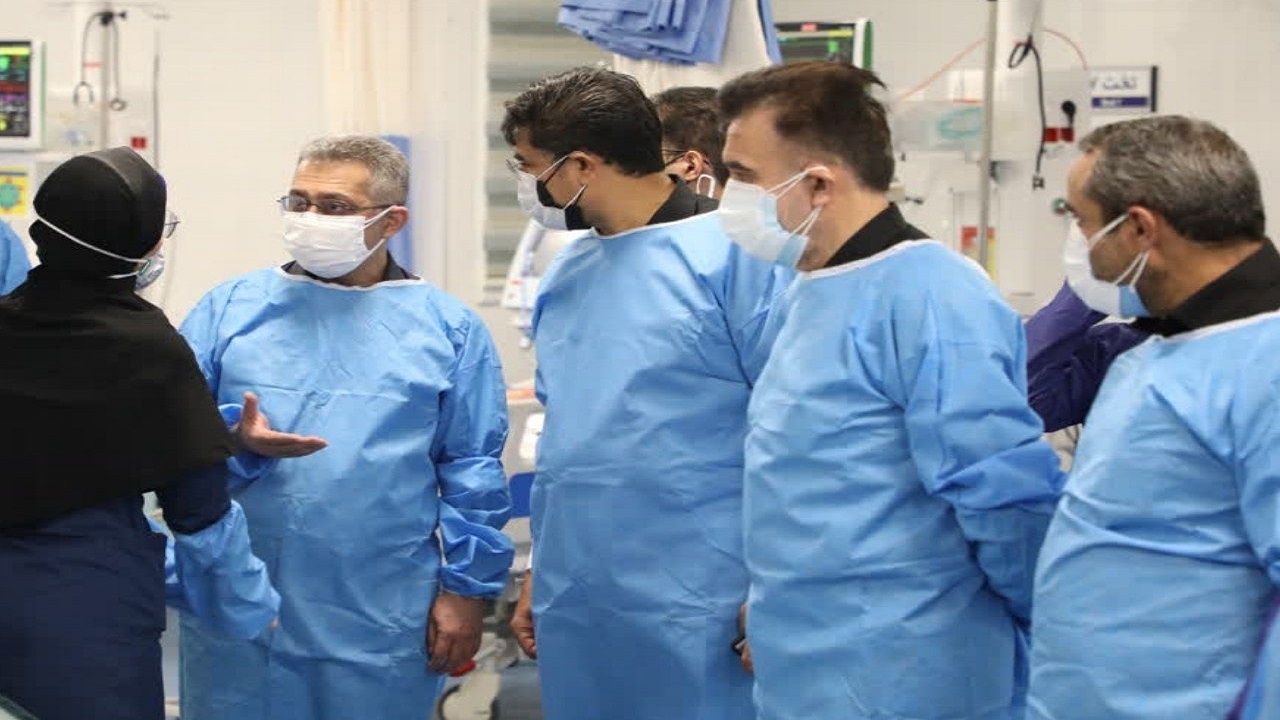 جان بابایی از بیمارستان امیرالمومنین (ع) قم بازدید کرد