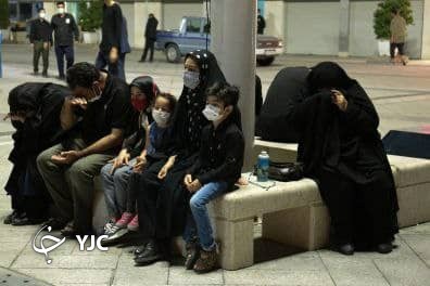 عزاداری حسینی در عرصه میدان شهدای مشهد+ تصاویر