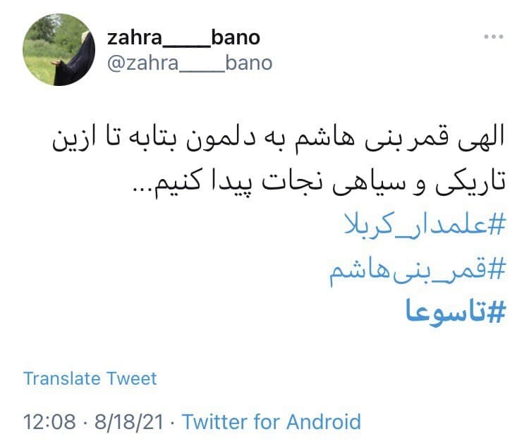 دلنوشته های کاربران در روز تاسوعا