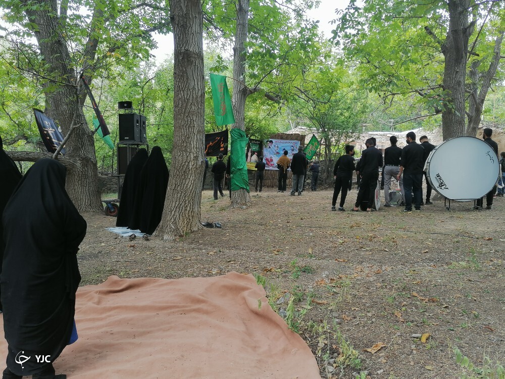 عزاداری در روستای باب طاهونه از توابع شهرستان کرمان
