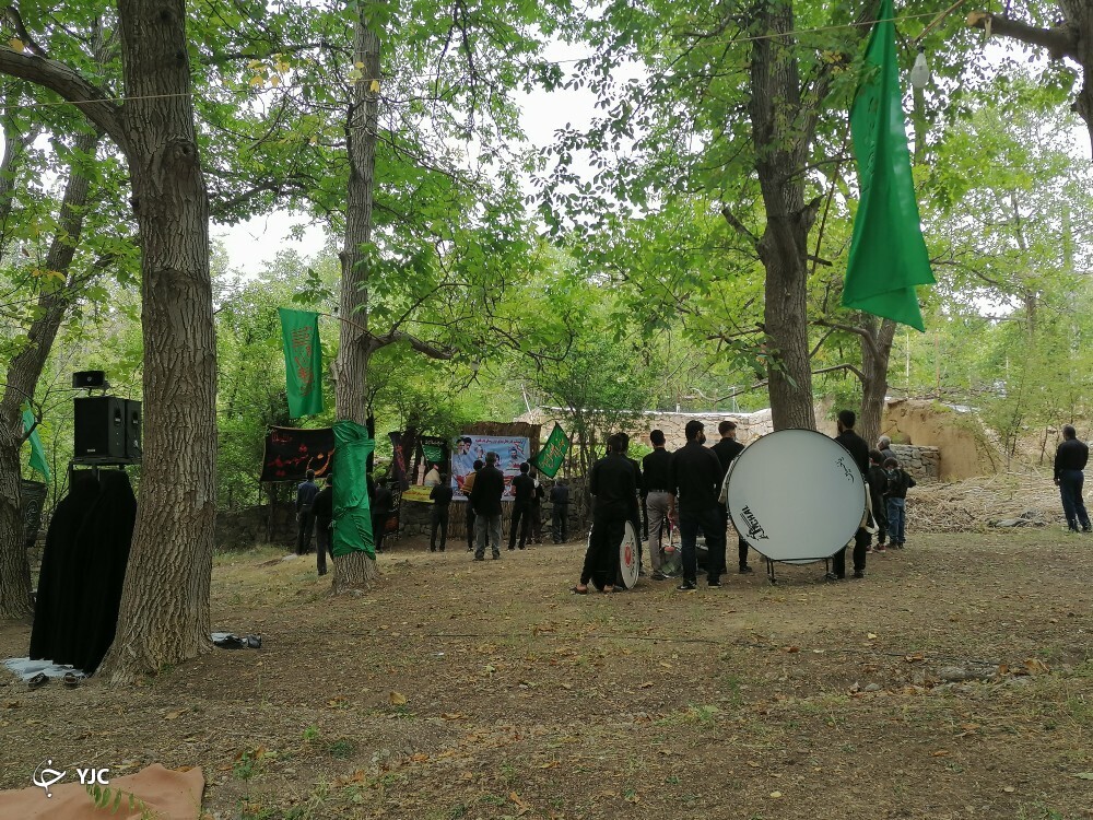 عزاداری در روستای باب طاهونه از توابع شهرستان کرمان