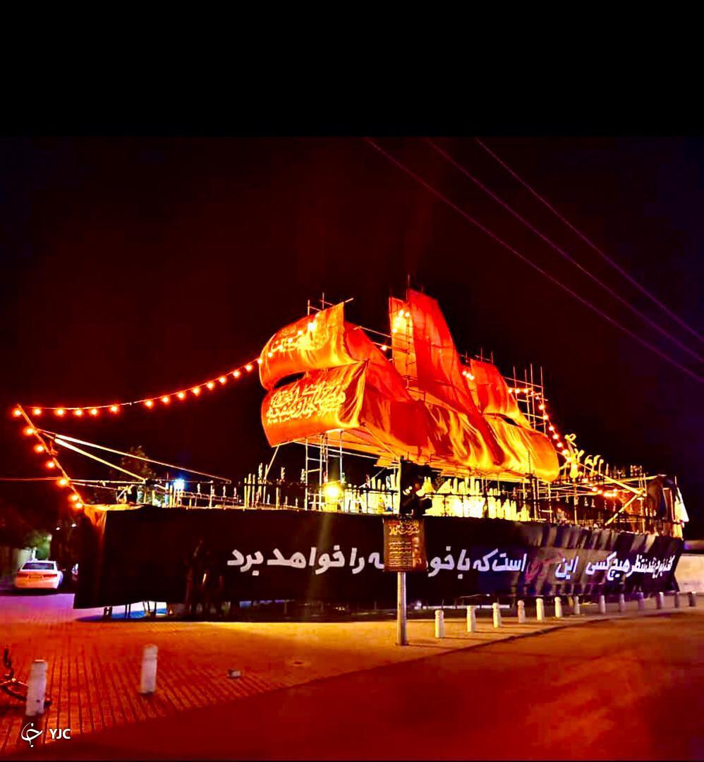 عزاداری عاشقان حسینی در موکب سفینة النجاة شیراز + تصاویر