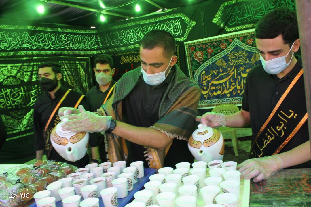 عزاداری عاشقان حسینی در موکب سفینة النجاة شیراز + تصاویر