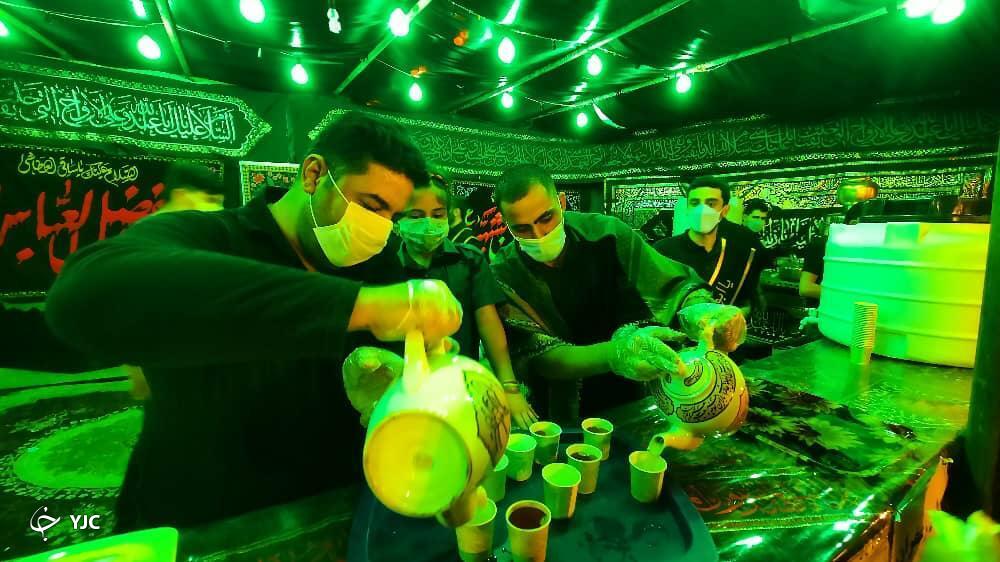 عزاداری عاشقان حسینی در موکب سفینة النجاة شیراز + تصاویر