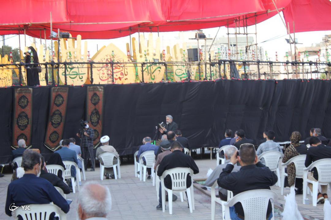 عزاداری عاشقان حسینی در موکب سفینة النجاة شیراز + تصاویر