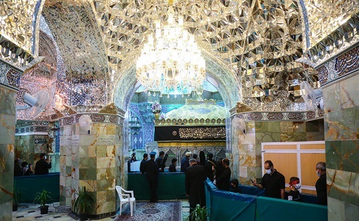 عزاداری تاسوعای حسینی در حرم حضرت معصومه(س)+تصاویر